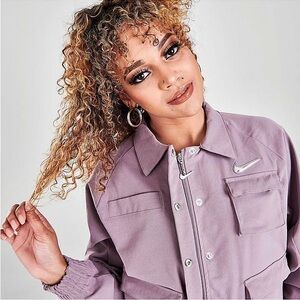 Nike woven swoosh jacket